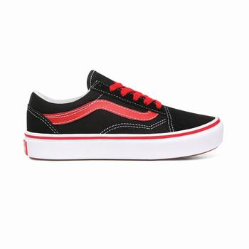 Vans Pop ComfyCush Old Skool - Lasten Tennarit - Mustat/Punainen